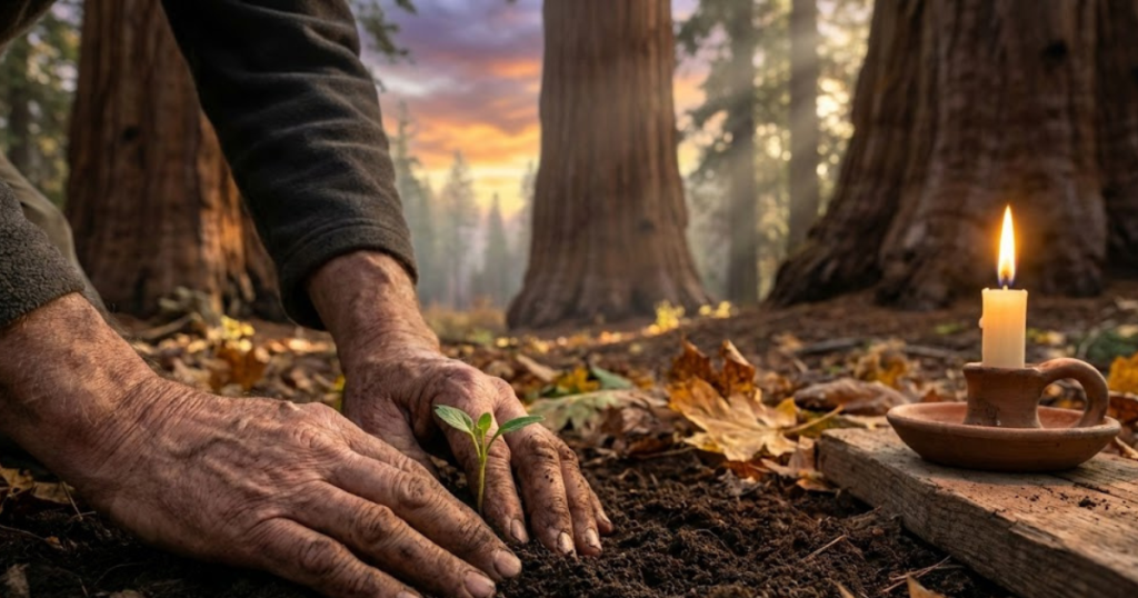 hands soil hope